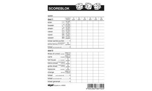 Sigel scoreblok voor yahtzee, 105 x 148 mm, 100 vel