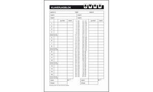 Sigel Klaverjas scoreblok A5 formaat, 50 vel