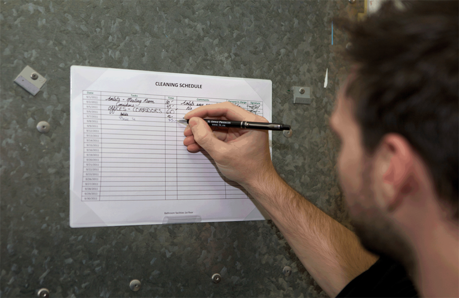 Zelfklevende notitieblokhouder Zelfklevende notitieblokhouder