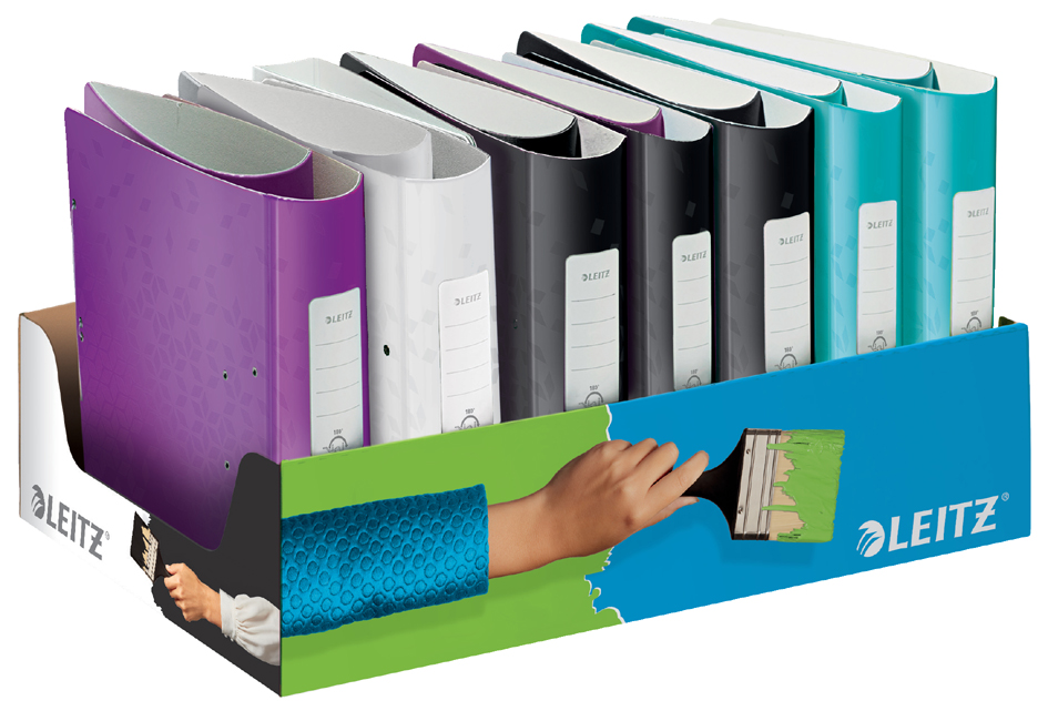 LEITZ Ordners Active WOW 180 graden, 15-delig display LEITZ Ordners Active WOW 180 graden, 15-delig display