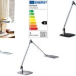 PAPERFLOW LED-bureaulamp JIM met bewegingssensor, zilver/wit