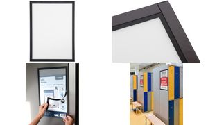 EUROPEL Magneetkaders A4 zwart, 5 stuks