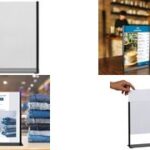 EUROPEL Tafelstandaard A5 metaal zwart met acryl display