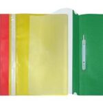 Pavo snelhechtmap A4, PP kunststof, geel