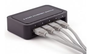 shiverpeaks netwerkswitch, 5 poorts, 100 Mbit/s, zwart