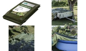 AGRIplus weefselzeil met ogen, 10 x 15 m, groen, 150 g/m²