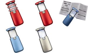 WEDO Lucina loep met LED-verlichting, rood