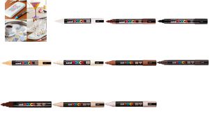 POSCA pigmentmarker beige, ronde punt