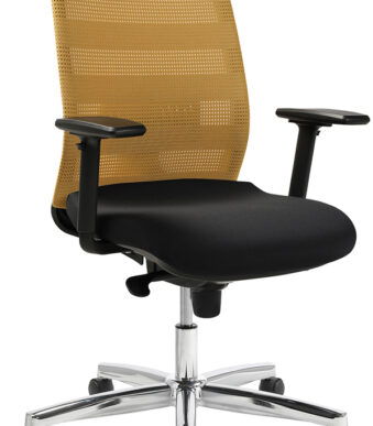 Topstar Airpoint II bureaustoel, zwart/oker