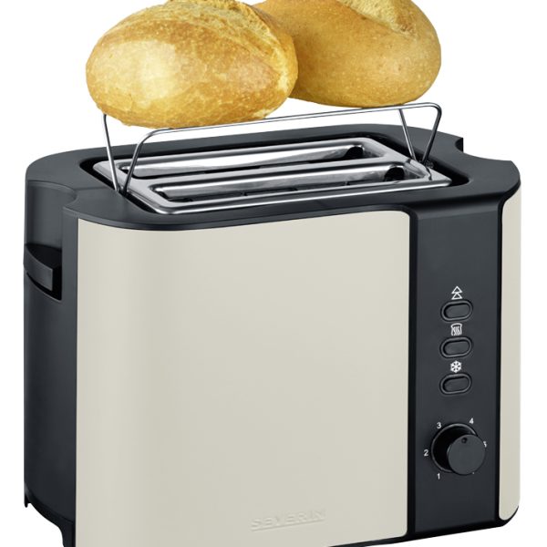 SEVERIN broodrooster 2 sleuven AT 9576, dusty beige