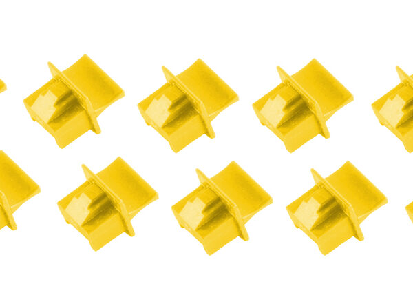 shiverpeaks Stofkap voor RJ45 koppeling, geel, 10 stuks