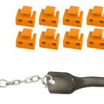 shiverpeaks RJ45 Poortblocker met sleutel, oranje