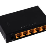 shiverpeaks Netwerk Switch, 5 poorten, 1 Gigabit, zwart