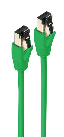 shiverpeaks Patchkabel Cat. 8.1, F/FTP, 0,25 m, groen