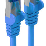 shiverpeaks patchkabel Cat. 6A S/FTP 1,0 m blauw