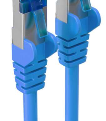 shiverpeaks patchkabel Cat. 6A S/FTP 1,0 m blauw