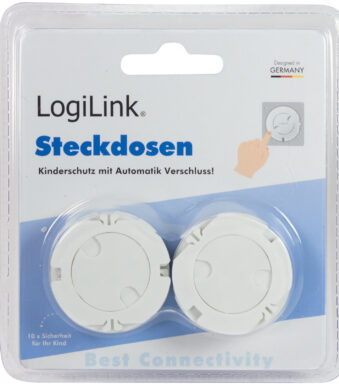 LogiLink beveiligingskap stopcontacten met automatische sluiting, set van 10 stuks