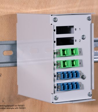 LogiLink glasvezel industrie splitsbehuizing voor DIN-rail, grijs