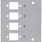 LogiLink frontplaat voor splicelade, geschikt voor 6 poorten