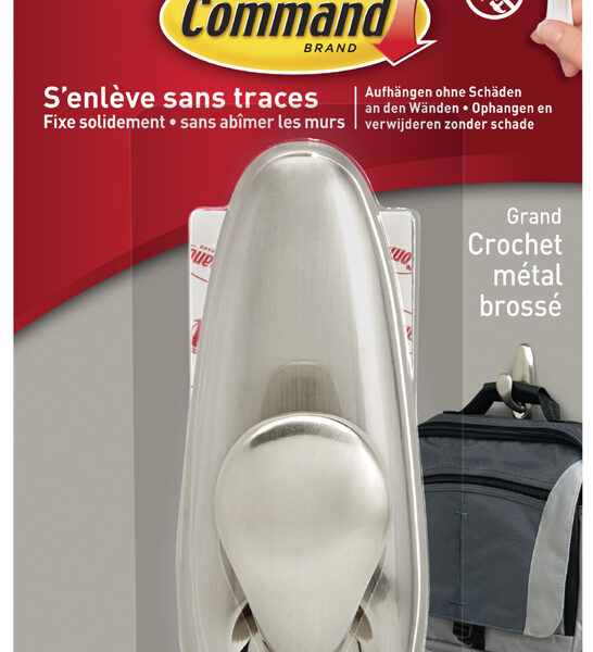 3M Command metalen haak Classic L zilver