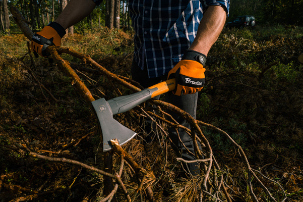Bradas universele bijl met glasvezelsteel, 380 mm, 600 gram