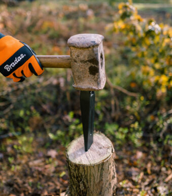 Bradas splijtwig gehard staal 1,5 kg grijs