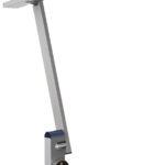 PAPERFLOW LED-bureaulamp BENTO met voet, geborsteld zilver