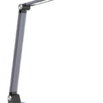 PAPERFLOW LED-bureaulamp JOA met standvoet, grijs-metallic