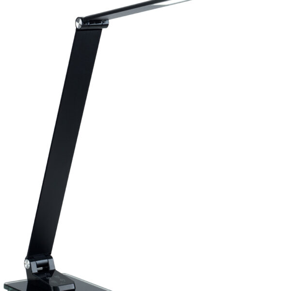 PAPERFLOW LED-bureaulamp OLGA met standvoet, zwart