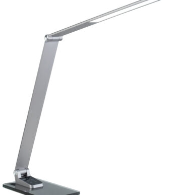 PAPERFLOW LED-bureaulamp OLGA met standvoet, grijs