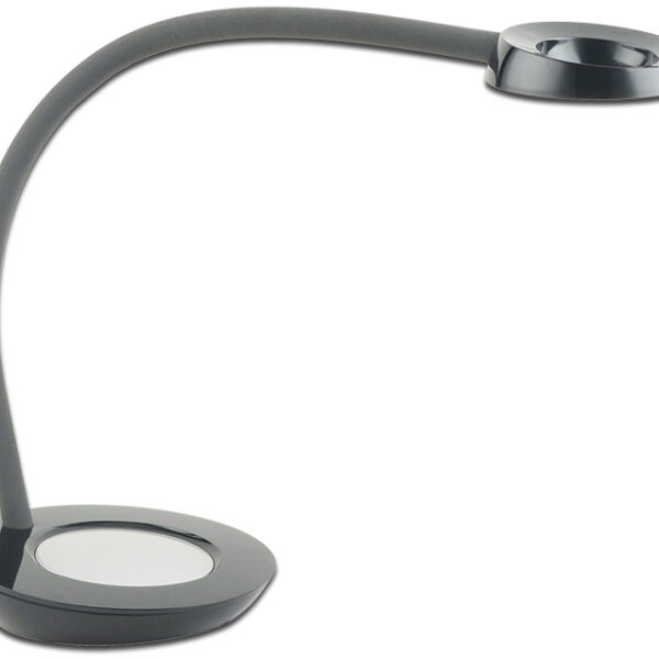 PAPERFLOW LED-bureaulamp TOBY met standvoet, zwart
