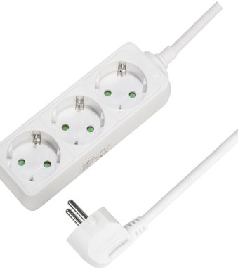 LogiLink Stekkerdoos 3-voudig zonder schakelaar wit