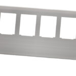 LogiLink DIN-rail houder voor 8 Keystone modules, RVS