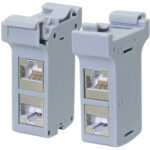 LogiLink DIN-rail adapter met 2 Cat.6A inline koppelingen
