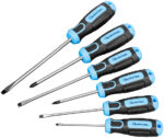 QUANTOOL schroevendraaier set 6-delig, zwart/blauw