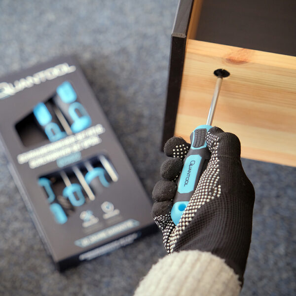 QUANTOOL schroevendraaier set 6-delig, zwart/blauw