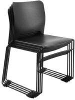 Topstar Visit Lite bezoekersstoel, kunststof, zwart