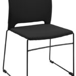 Topstar bezoekersstoel Visit Lite met sledeframe, gestoffeerd, zwart