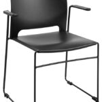 Topstar bezoekersstoel Visit Lite met armlehningen, kunststof, zwart