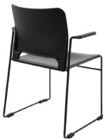 Topstar bezoekersstoel Visit Lite met armlehningen, kunststof, zwart