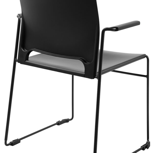 Topstar bezoekersstoel Visit Lite met armlehningen, kunststof, zwart