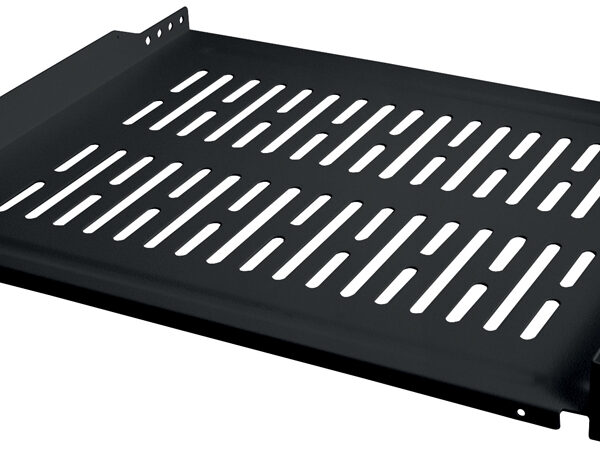 LogiLink 19" vaste legbord, 1HE, 350 mm, zwart