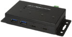 LogiLink USB 3.2 (Gen2) Combo Industriële Hub, 4-poorts, zwart