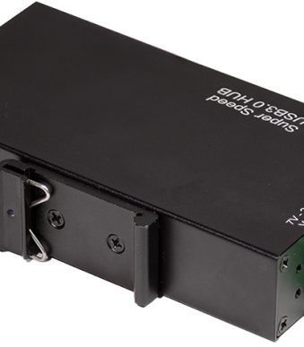 LogiLink USB 3.0 Industriële Hub, 7-poorts, zwart