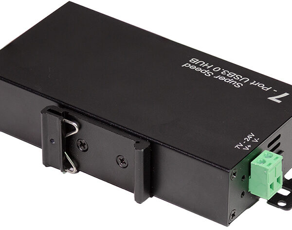 LogiLink USB 3.0 Industriële Hub, 7-poorts, zwart