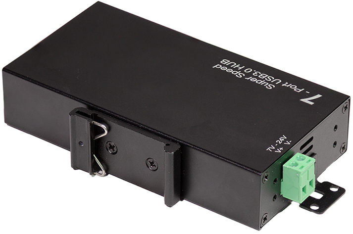 LogiLink USB 3.0 Industriële Hub, 7-poorts, zwart LogiLink USB 3.0 Industriële Hub, 7-poorts, zwart