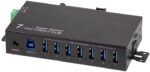 LogiLink USB 3.0 Industriële Hub, 7-poorts, zwart