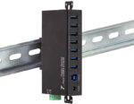 LogiLink USB 3.0 Industriële Hub, 7-poorts, zwart