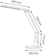 Hansa LED-bureaulamp Vario Plus, zilver