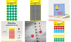 AVERY Zweckform markeringsstickers, diameter 18 mm, groen